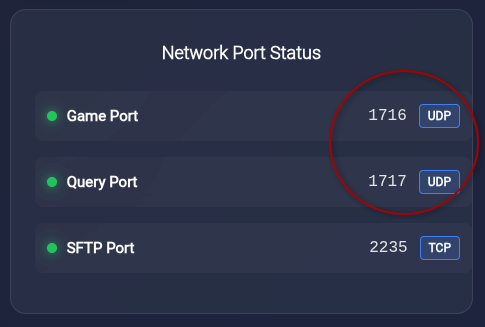 Network Port Status